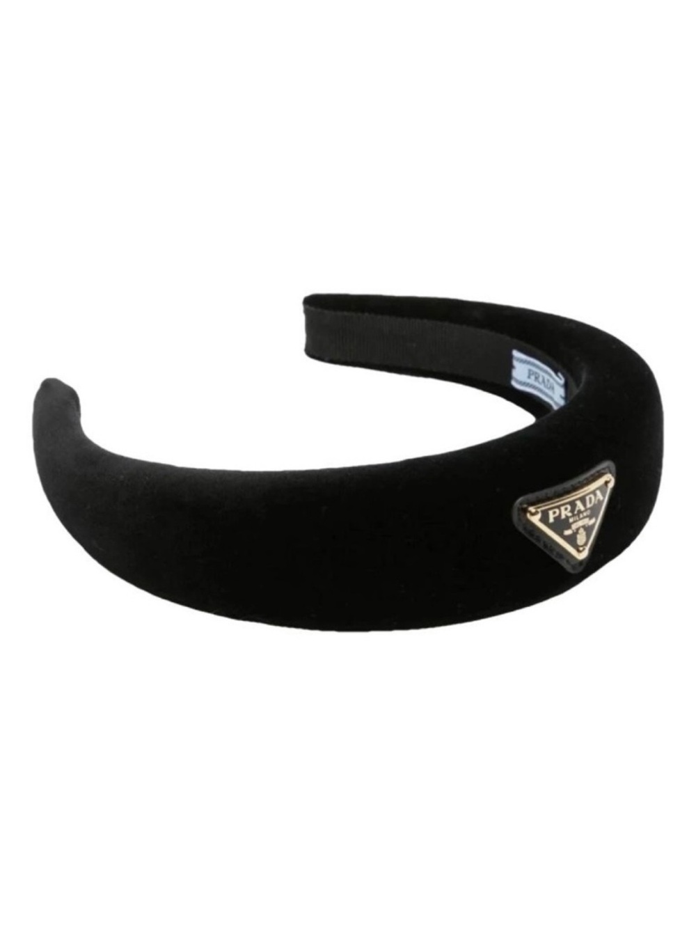 PRADA triangle logo headband